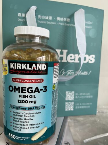Kirkland Signature - Omega-3 超濃縮深海魚油丸 1300mg 330粒裝 photo review