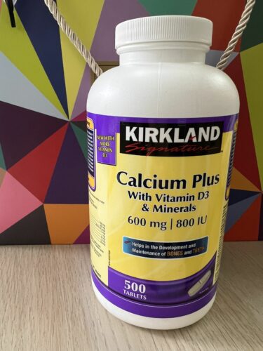 Kirkland Signature - 鈣片 & 維他命 D3 & 礦物質 600毫克 800IU 500片 photo review