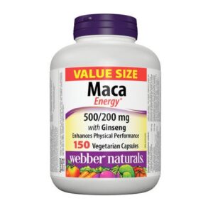 維柏健 - 瑪卡+人參 500/200毫克 150粒素食膠囊