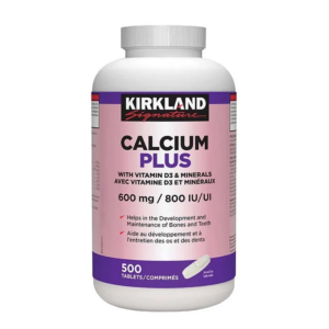 Kirkland Signature - 鈣片 & 維他命 D3 & 礦物質 600毫克 800IU 500片