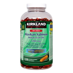 Kirkland Signature - 阿拉斯加野生三文魚魚油丸 1200毫克 320粒