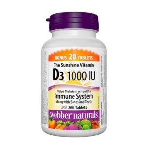 維柏健 - 維他命D3 1000IU 超值加量裝 260粒