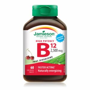 Jamieson - 高效維他命B12 天然櫻桃味 2500微克 60速溶舌下片