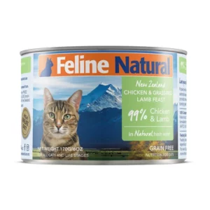Feline Natural - 主食貓罐頭 雞肉及羊肉盛宴 170克