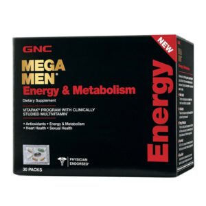 GNC - MEGA MEN® 能量及代謝 男士綜合維他命營養健康包 30包