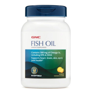 【期短清貨價】GNC - 野生深海魚油丸 天然檸檬味 300毫克 90粒