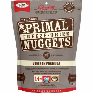 【期短清貨】Primal - 凍乾脫水狗糧 鹿肉配方 14安士