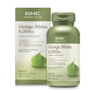 【澳洲TGA版】GNC - Herbal Plus® 銀杏精華膠囊 6,000毫克 100粒