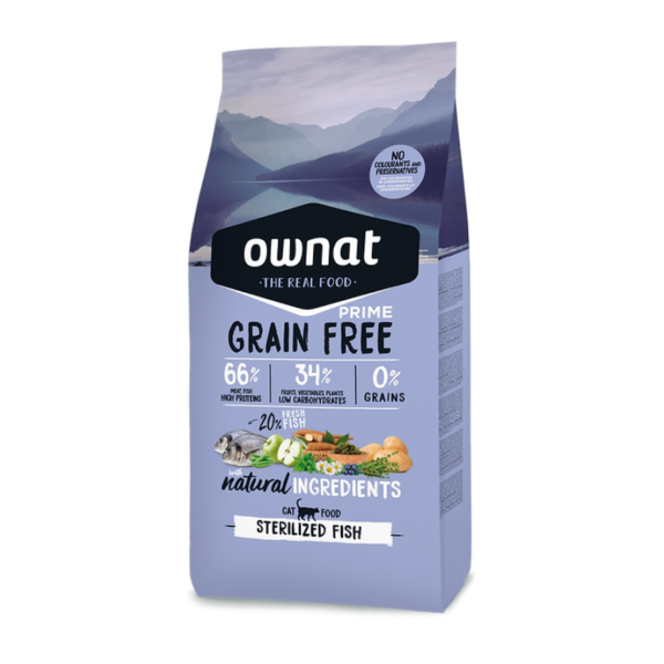 OWNAT - Prime 混合魚類與肉類貓糧 | 絕育貓體重管理配方 1 / 3 / 8 / 9 公斤