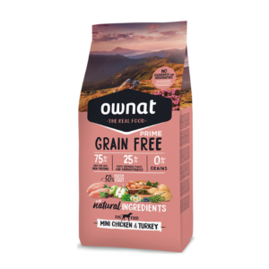 【期短清貨】OWNAT - 放牧雞肉與火雞犬糧(小顆粒) | 全齡犬挑嘴配方 1 / 3公斤