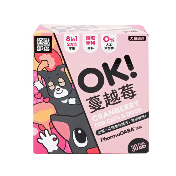 怪獸部落 – OK！犬貓蔓越莓 1.5克 30包