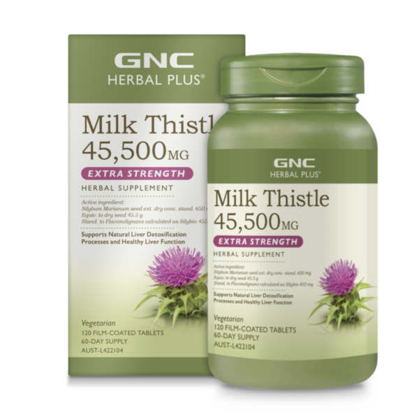 【澳洲TGA版】GNC – Herbal Plus®奶薊高效護肝精華 45,500毫克 120片