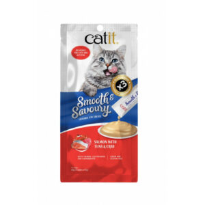 Catit Recipes – 三文魚吞拿魚蟹肉鮮肉泥 15克 x 4條