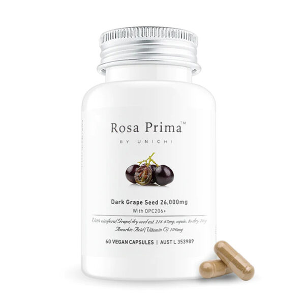 Unichi - Rosa Prima™ 黑葡萄籽精華膠囊 26,600毫克 60粒
