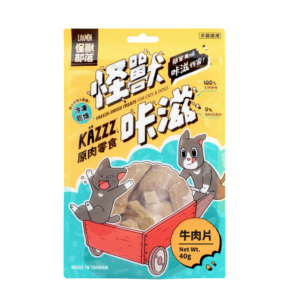 怪獸部落 – 怪獸咔滋｜犬貓食凍乾牛肉片 50克