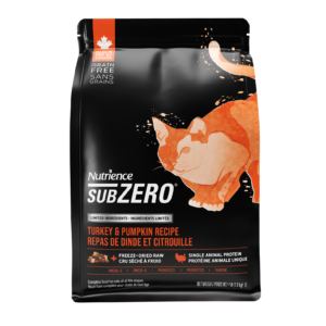 Nutrience - SubZero 單一動物蛋白無穀物火雞南瓜貓糧 | 全齡貓配方 1.8 / 4.5公斤